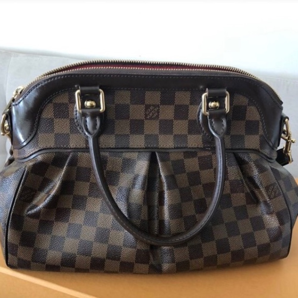 Authentic LOUIS VUITTON Damier Ebene Trevi PM